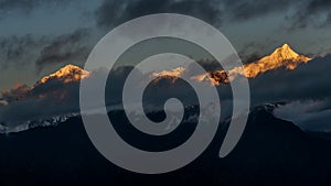 Four Girls Mountain Landscape