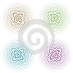 Colored circles background photo