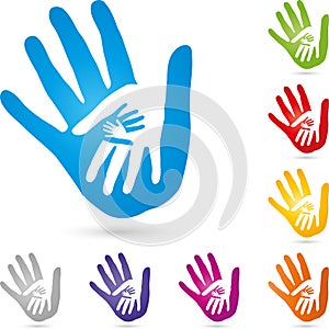 Four Hands, Team and Family Logo