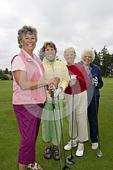 Four Happy Golfers