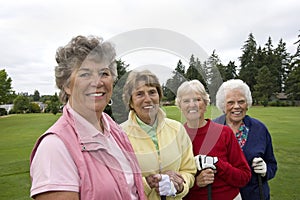 Four Happy Golfers