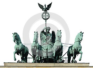 Four horse on Brandenburg gate photo
