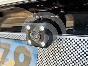 Four infrared sensor rear view camera