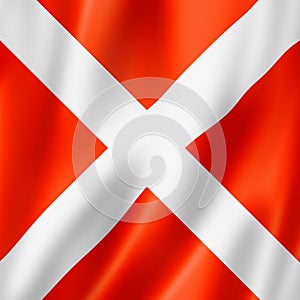 Four international maritime signal flag