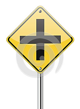 Four intersection traffic sign photo