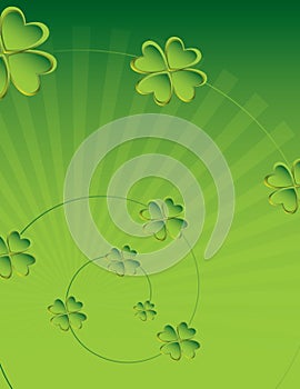 Four leaf clover background 2