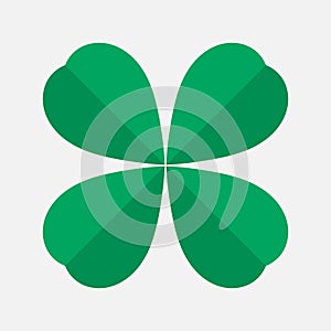 Four leaf clover green icon symbol