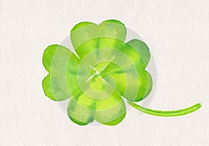 Four-leaf clover painting