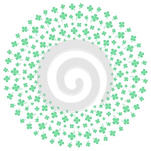 Four-leaf Clovers icon lucky sign pattern circle shape