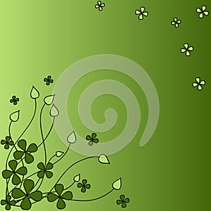 Four leaf trefoil card