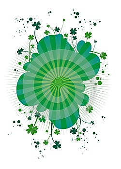 Four-leafs clover background