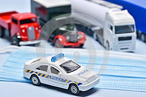 Four lorry toys stopped by police
