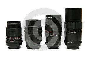 Four M42 telephoto lens