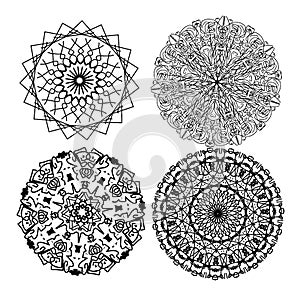 Four mandalas