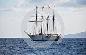 Four mast ship