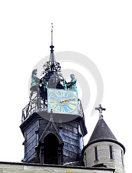 Jacquemart - the bell-striking automatons on the Church of Notre-Dame of Dijon, France photo