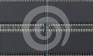 A four micro chip solder on the electronic board