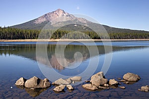 Four Mile Lake Mount McLoughlin Klamath County Oregon Cascade Mo photo