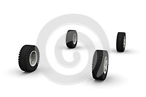 Four new off-road car wheels