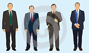 Four Older Businessmen