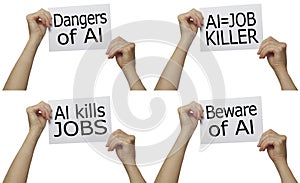 Beware of the Dangers of Artificial Intelligence obliterating jobs photo