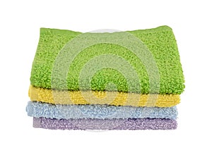 Four Pastel wash cloths