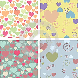 Four patterns for valentine's day