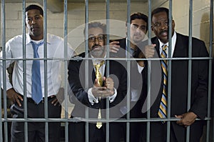 Four People In Prison Cell