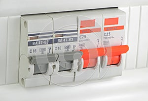 Four pieces of automatic circuit breakers