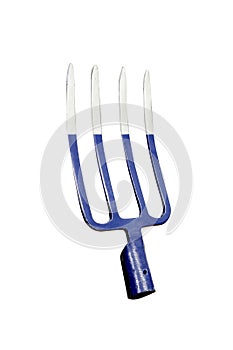 Four-pointed fork on a white background