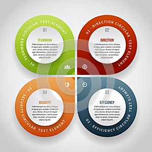 Four Points Infographic