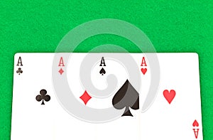 Four Poker Aces