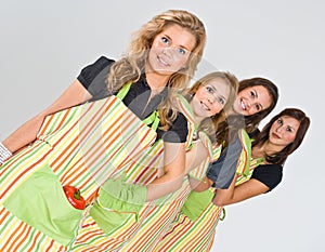 Four pretty cooks