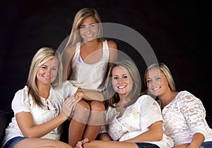 Four pretty sisters