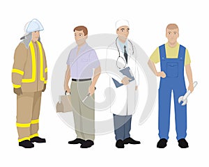 Four professionals man