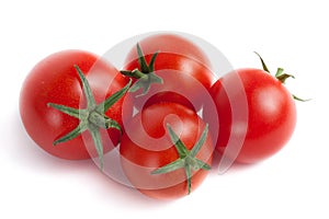 Four Red Cherry Tomatoes