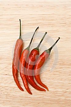 Four Red Peppers