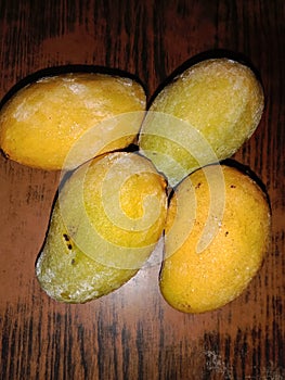 Four ripe mango