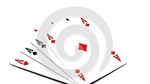 Four rotating poker aces