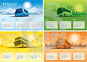 Four season calendar 2012