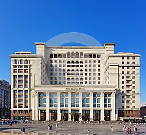 The Four Season Hotel next to the Red Square in Moscow Russia