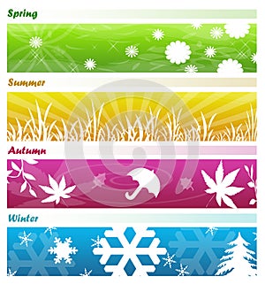 The four seasons banners