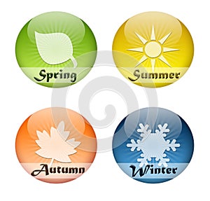 Four seasons buttons