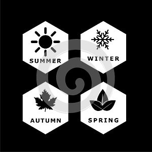 Four Seasons logo isolated on dark background