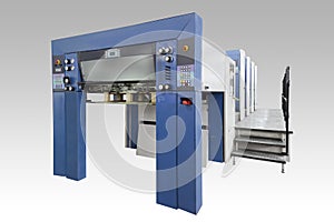 Four-section offset printed machine