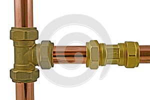 Copper pipework
