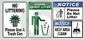 No littering photo