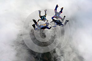 Four Skydivers