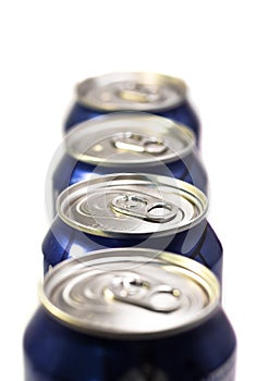 Four soda cans