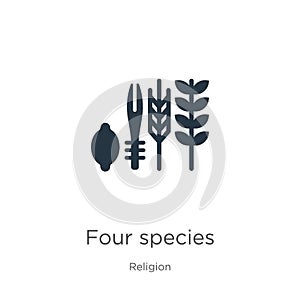 Four species icon vector. Trendy flat four species icon from religion collection isolated on white background. Vector illustration